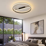 Creative Circle Flush Mount Light Metal Ceiling Light 1 Light - Lamp Outdoor