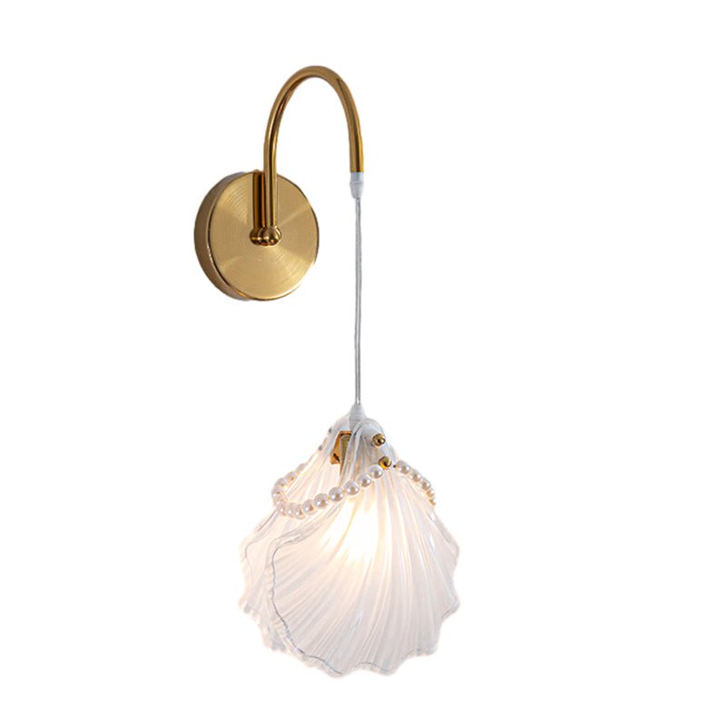 Glass Leaves Feathers Three Step Dimming Nordic Creative Wall Lights Fixture - Lamp Outdoor