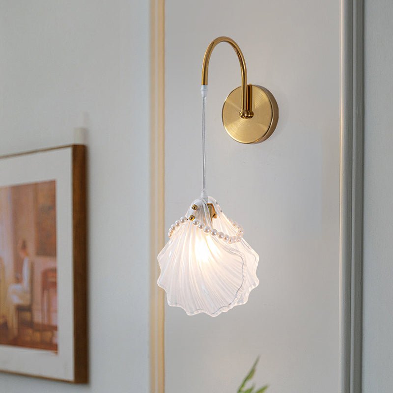 Glass Leaves Feathers Three Step Dimming Nordic Creative Wall Lights Fixture - Lamp Outdoor