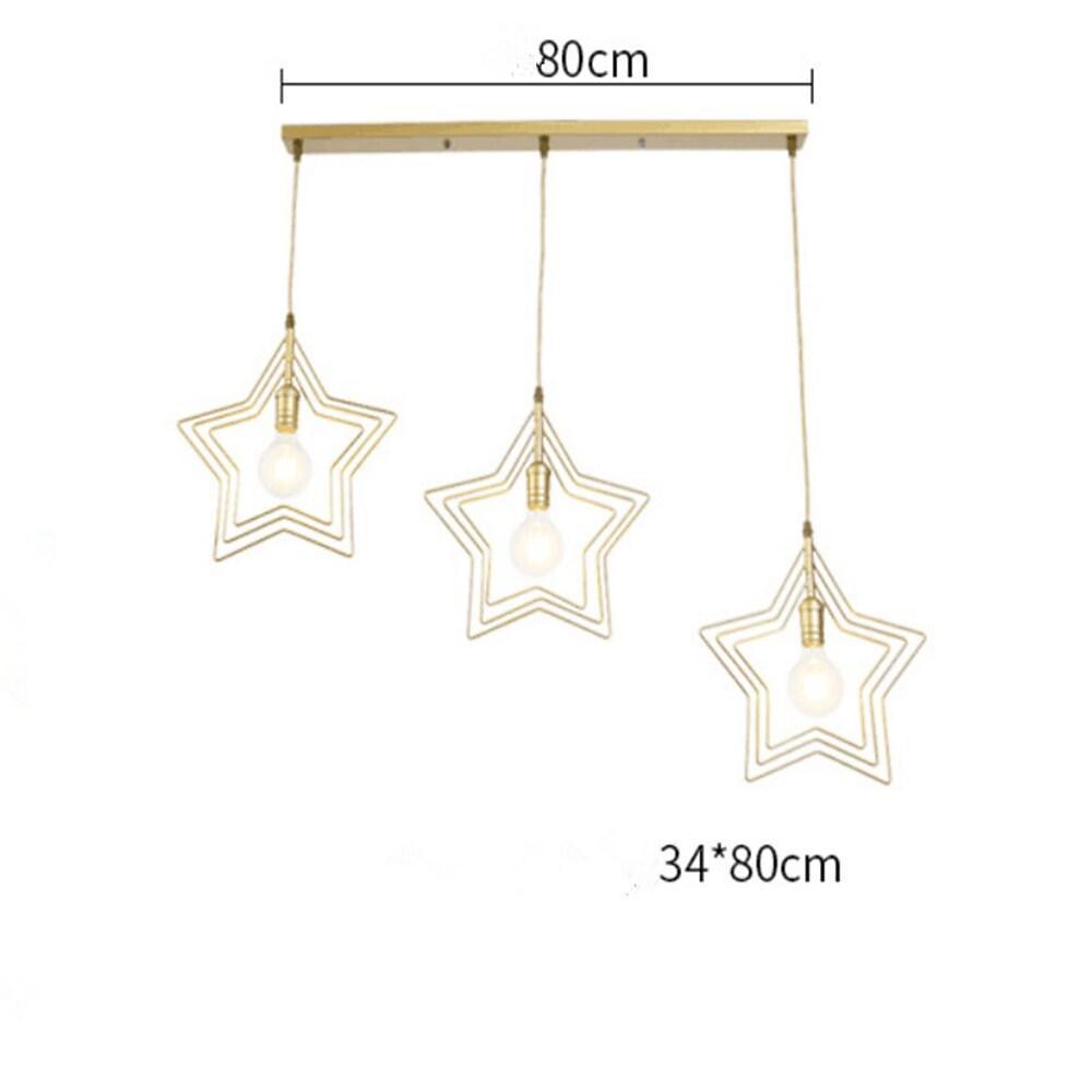 Multi Star Shaped Modern Pendant Lighting Metal Pendant Lighting - Lamp Outdoor