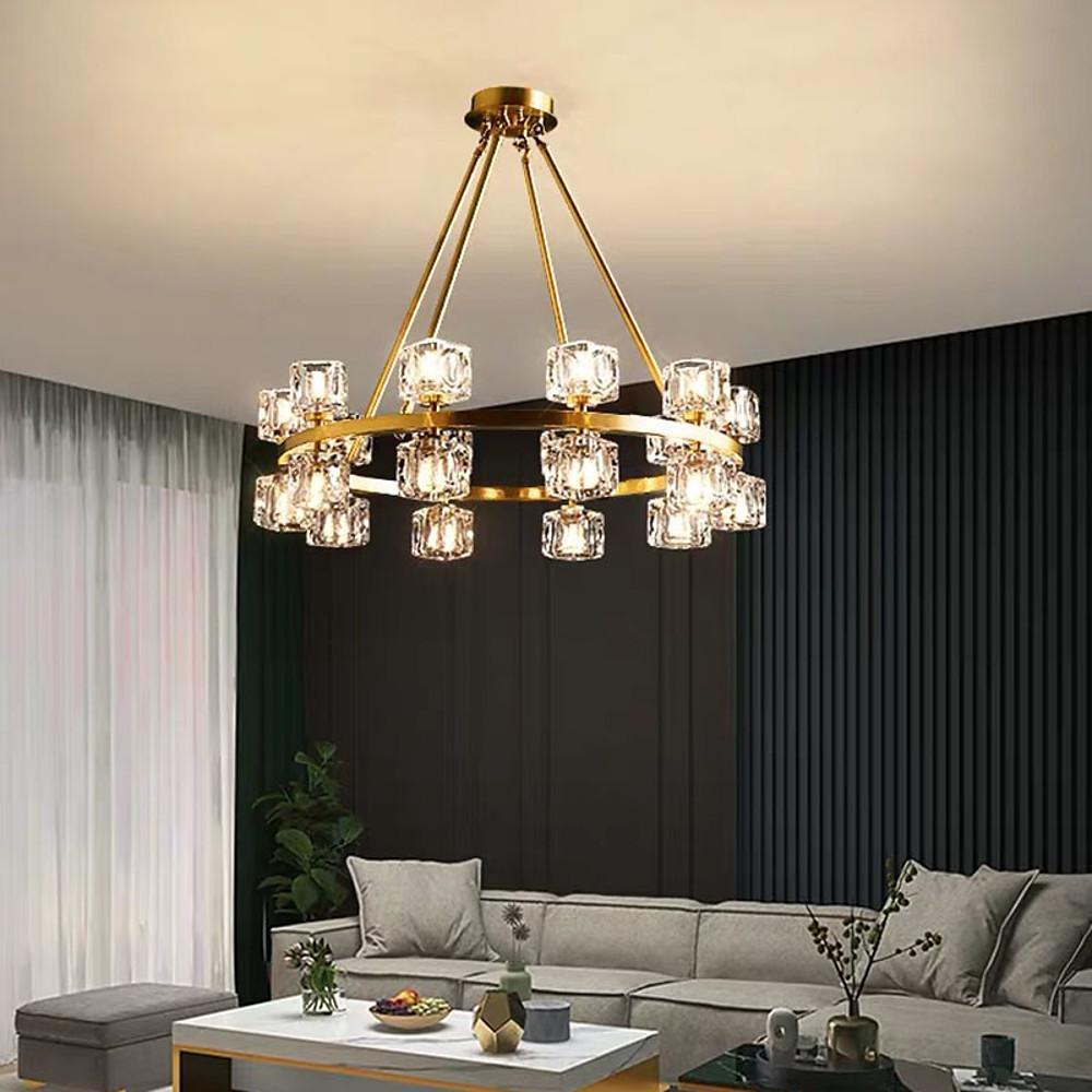 Circles Spotlights Industrial Brass Chandeliers LED Ceiling Light - Lamp Outdoor
