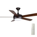 Hanging 3 Gear Wind Speed Retro Wood Fan Blade Mute Energy Saving Ceiling Fans with Lights - Lamp Outdoor