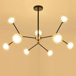 9-light Glass LED Nordic Sputnik Chandeliers Hanging Ceiling Lights - Lamp Outdoor
