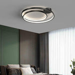 Multiple Circles Black Flush Mount Light LED Ceiling Light - Lamp Outdoor