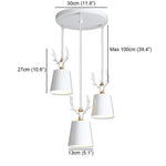 3-light Antler Design LED Classic Chandelier Pendant Light Hanging Lamp - Lamp Outdoor