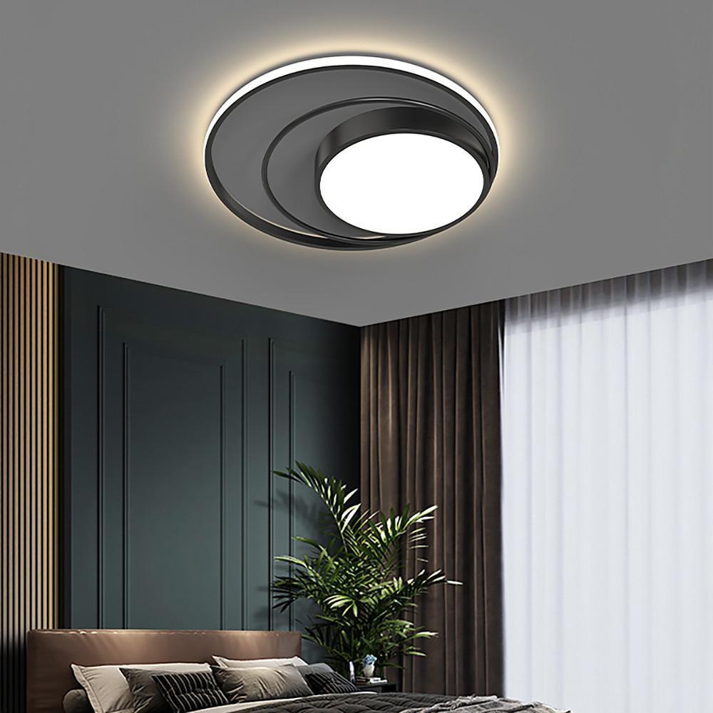 Multiple Circles Black Flush Mount Light LED Ceiling Light - Lamp Outdoor