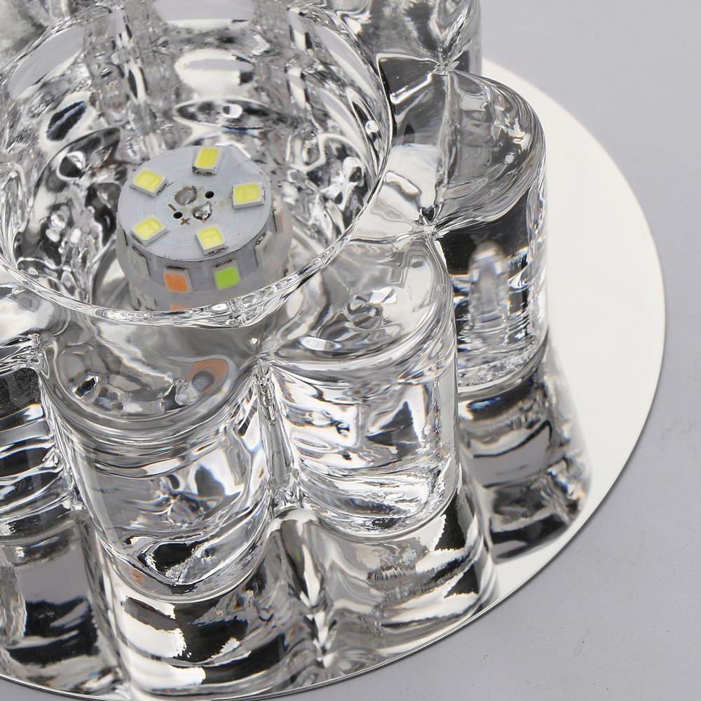 Electroplated Metal Crystal Flower Multi Color LED Modern Ceiling Light - Lamp Outdoor