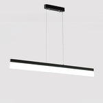 Modern Aluminum Acrylic Pendant Lights Elongated Linear Ceiling Lights - Lamp Outdoor
