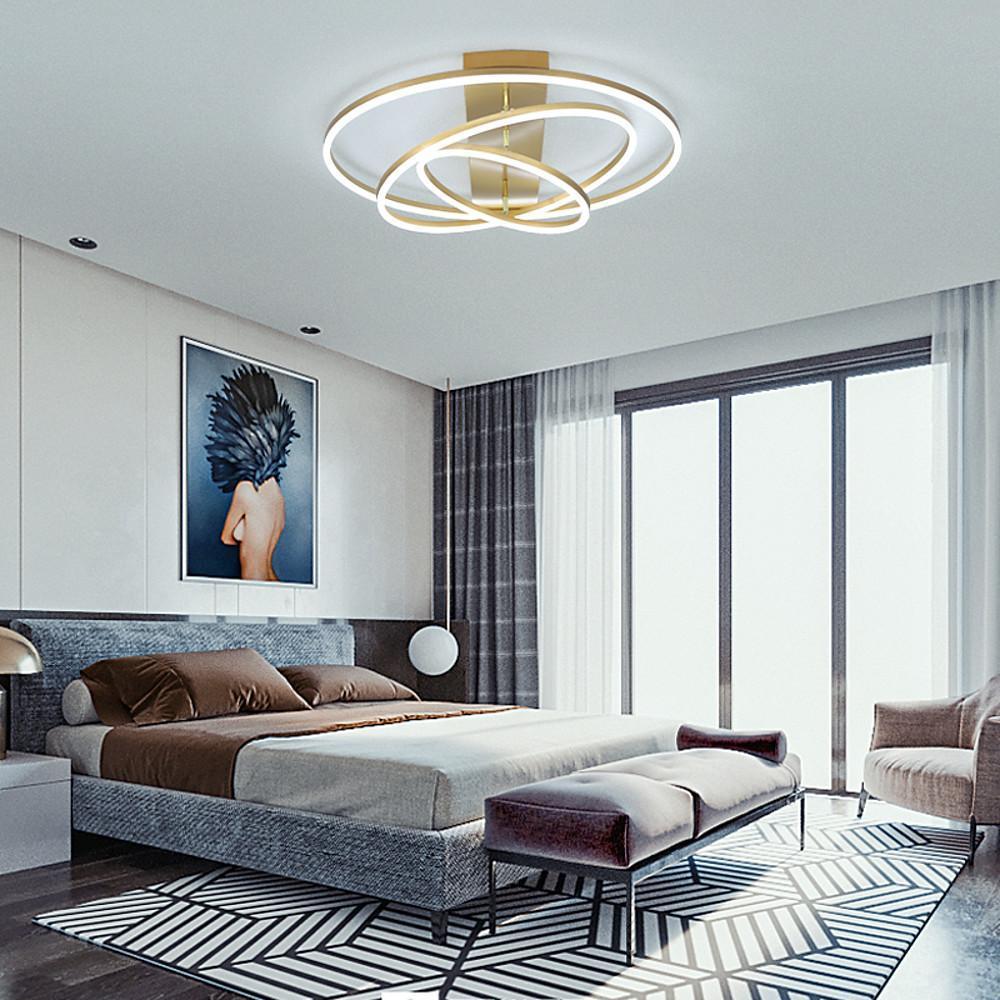 3 Circle Arbitrary Acrylic LED Flush Mount Ceiling Light for Living Room - Lamp Outdoor