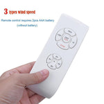 3 Bladed Farmhouse Retractable Ceiling Fan with Light - Lamp Outdoor