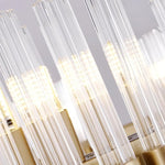 Creative Linear Electroplated Metal Glass LED Modern Chandeliers Pendant Light - Lamp Outdoor