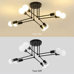 8-light LED Modern Sputnik Chandelier Ceiling Lights Pendent Lighting - Lamp Outdoor