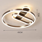 Geometric Circle LED Modern Flush Mount Lighting Ceiling Lights Hanging Light - Lamp Outdoor
