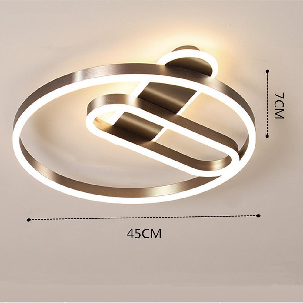 Geometric Circle LED Modern Flush Mount Lighting Ceiling Lights Hanging Light - Lamp Outdoor