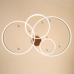 Circle Aluminum Large Chandeliers for High Ceilings Living Room Ceiling Lights - Lamp Outdoor