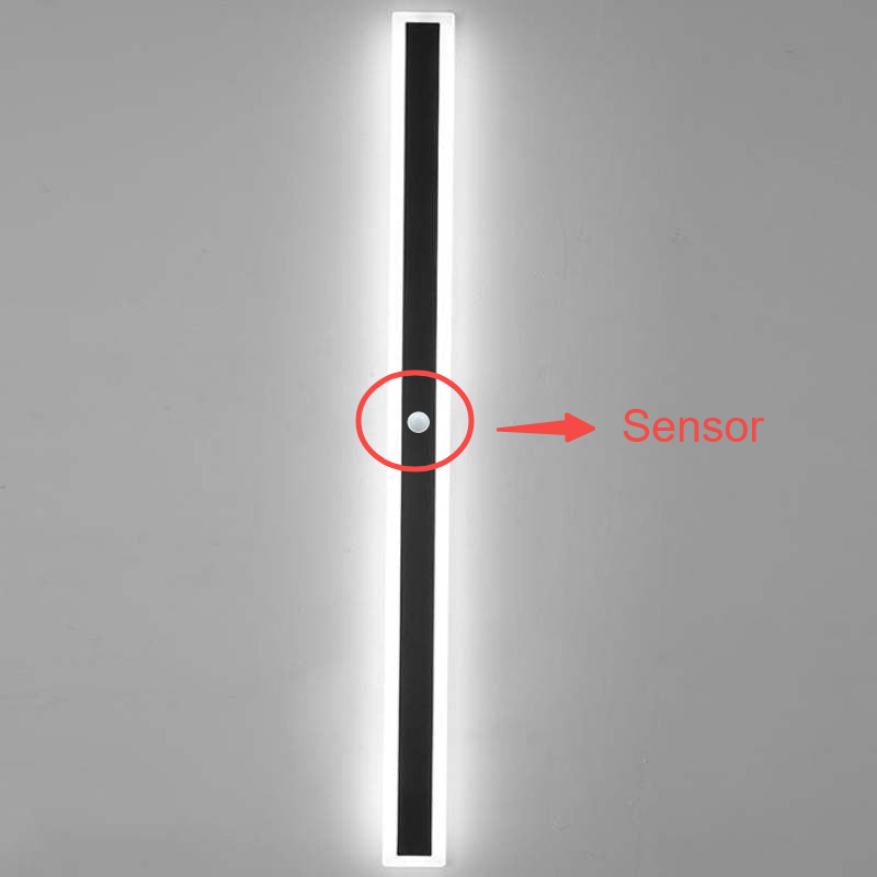 Arisha Radiation Linear Metal Acrylic Outdoor Wall Lamp Garden Corridor - Letslighting