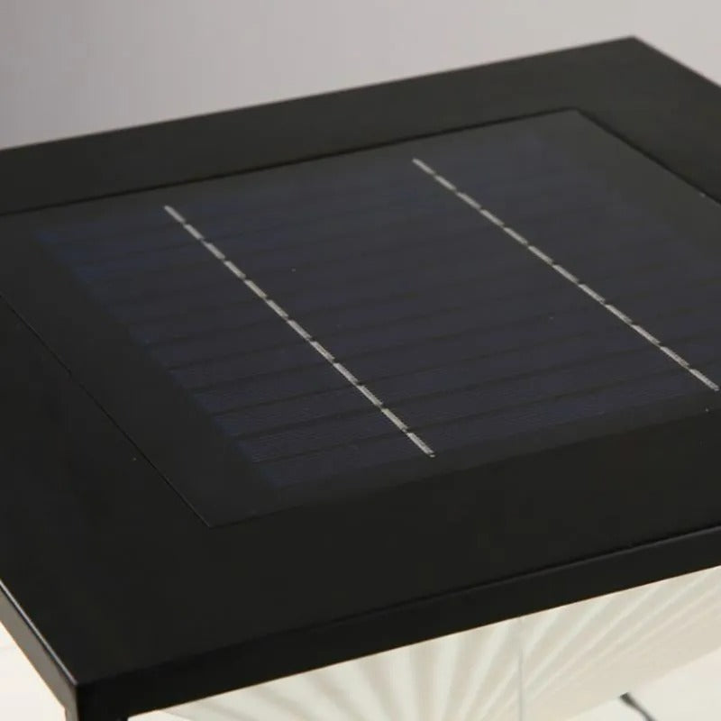 Ray Modern Pyramid Shape Metal Outdoor Floor Lamp - Lamp Outdoor