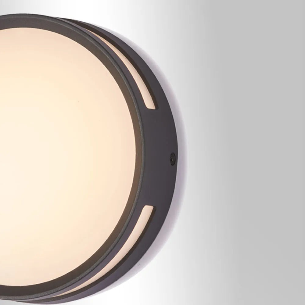 Ray Modern Round Metal Acrylic Outdoor Waterproof Wall Lamp - Lamp Outdoor