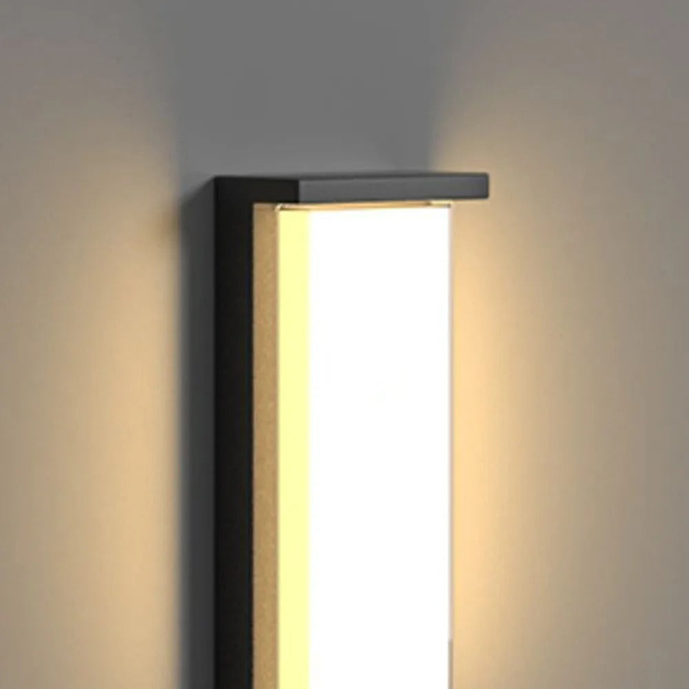Ray Modern Minimalist Rectangular Metal Outdoor Wall Lamp - Lamp Outdoor
