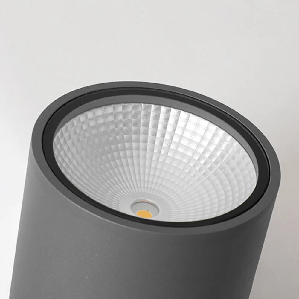 Ray Modern Cylindrical Flush Mount Ceiling Light Metal Glass - Lamp Outdoor