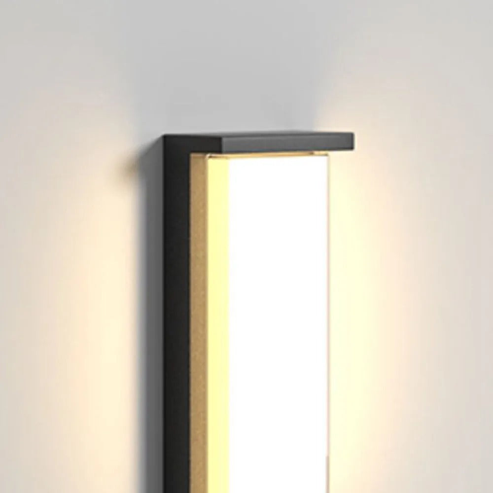 Ray Modern Minimalist Rectangular Metal Outdoor Wall Lamp - Lamp Outdoor