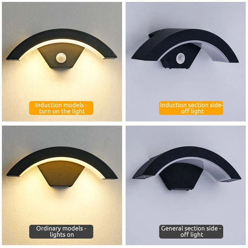 Ray Nordic Arc Metal LED Outdoor Wall Lamp - Letslighting