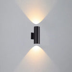 Ray Minimalist Double-headed LED Outdoor Wall Lamp Metal Glass Garden Corridor - Letslighting