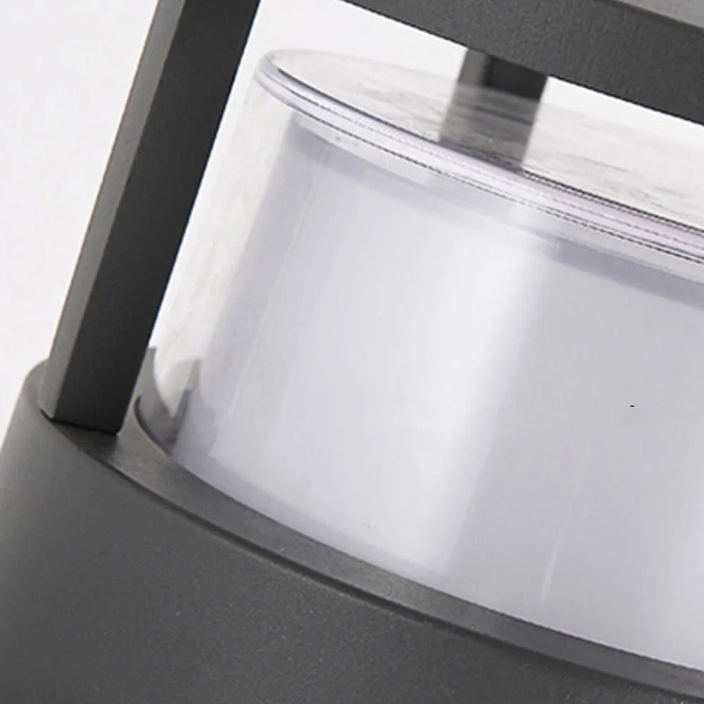 Ray Modern Metal Cylindrical Outdoor Bollard Light - Lamp Outdoor