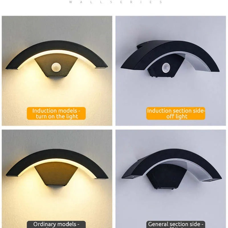 Ray Nordic Arc Metal LED Outdoor Wall Lamp - Letslighting