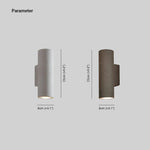 Ray Minimalist Cylindrical LED Outdoor Wall Lamp Cement Garden Corridor - Letslighting