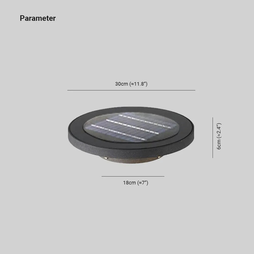 Ray Modern Round Solar Outdoor Light - Lamp Outdoor