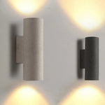 Ray Minimalist Cylindrical LED Outdoor Wall Lamp Cement Garden Corridor - Letslighting
