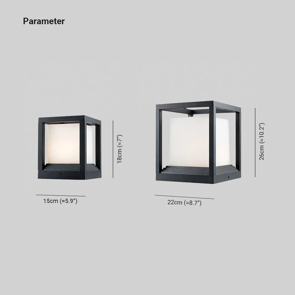 Ray Modern Rectangular Metal Outdoor Lamps - Lamp Outdoor