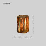 Ray Natural Column Wood Outdoor Floor Lamp Table - Lamp Outdoor