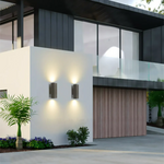 Ray Minimalist Square LED Outdoor Wall Lamp Cement Garden Corridor Balcony - Letslighting