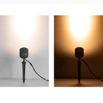 Ray Modern Round Glass/Metal Solar Outdoor Ground Lamp Spotlight - Lamp Outdoor