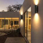 Ray Minimalist Cylindrical LED Outdoor Wall Lamp Cement Garden Corridor - Letslighting