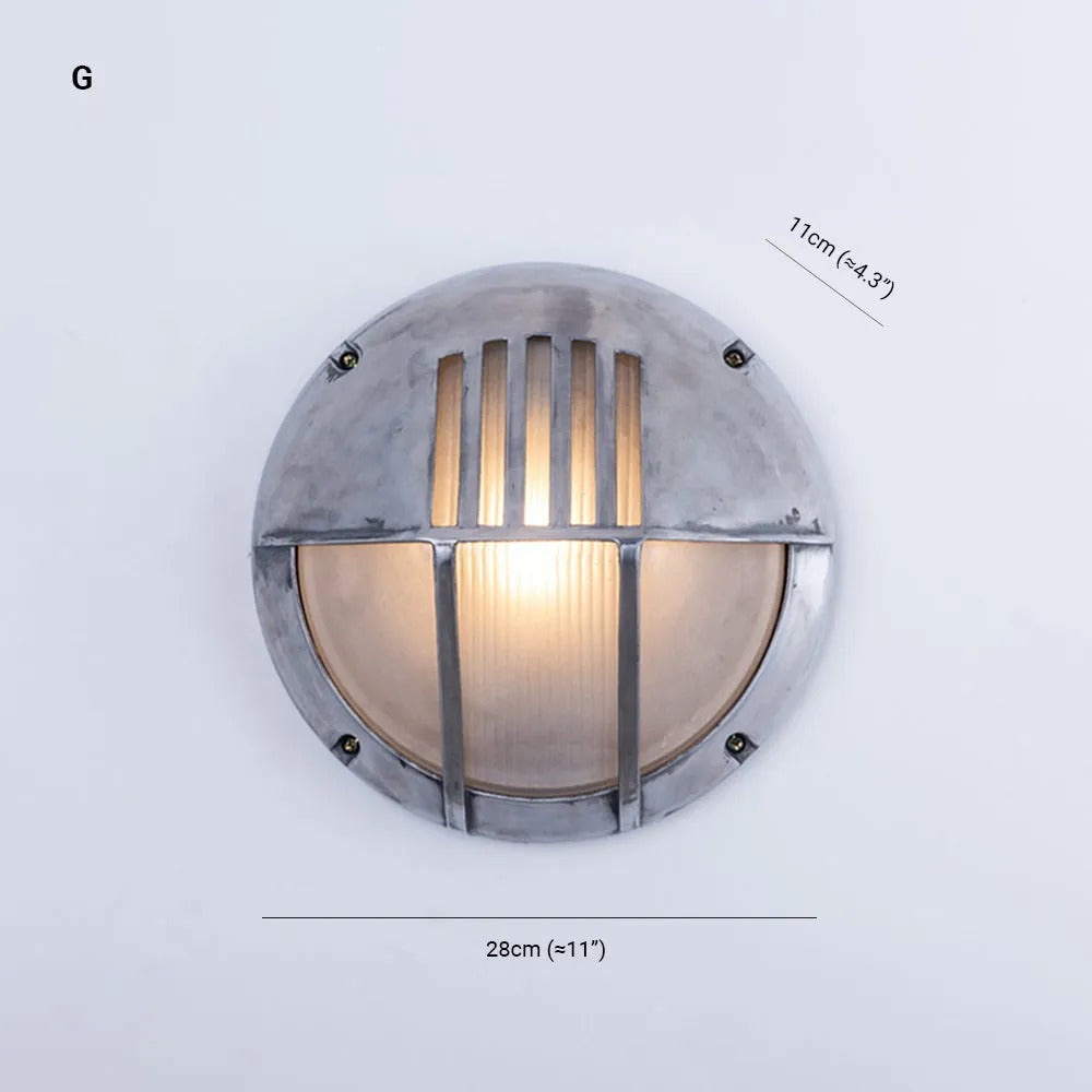 Ray Wall Lamp Geometric Modern Metal Glass Outdoor - Lamp Outdoor