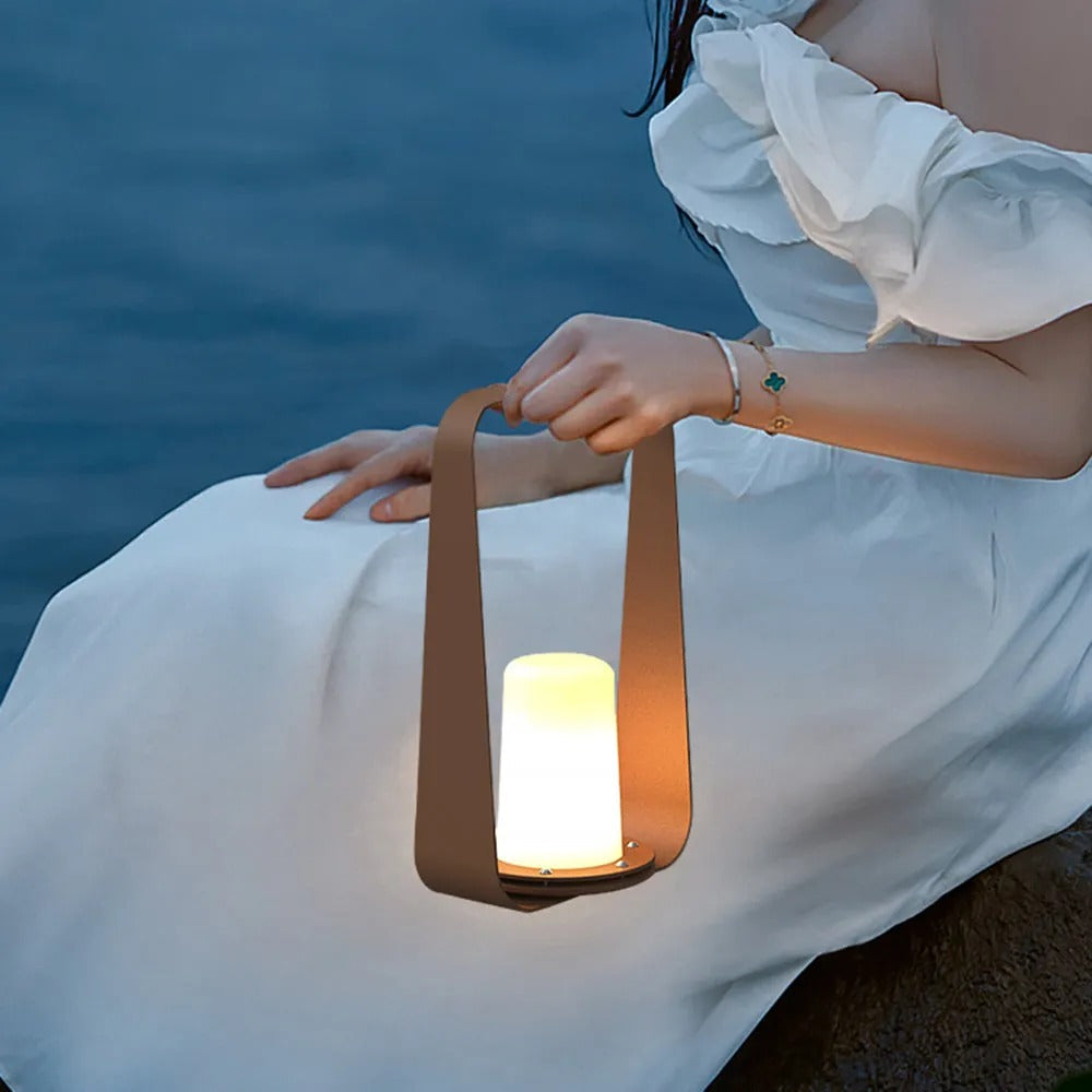 Ray Minimalist Portable Rechargeable Lamp de Table Coffee/Gray - Lamp Outdoor