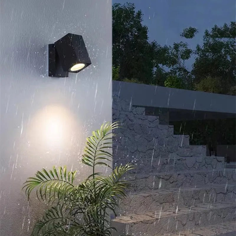 Ray Modern Outdoor Rotatable Metal Spotlight Wall Lamp - Letslighting