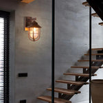 Epoch Vintage Lantern Shaped Metal Outdoor Wall Lamp - Lamp Outdoor