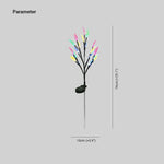 Ray Modern Acrylic Branch Solar Outdoor Bollard Light - Lamp Outdoor