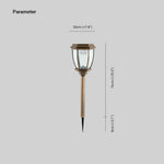 Ray Vintage Lantern Solar Outdoor Path Light Bronze - Lamp Outdoor