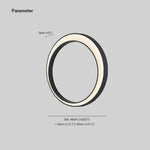Aria Modern Art Ring LED Outdoor Wall Lamp Metal Garden Corridor Balcony - Letslighting