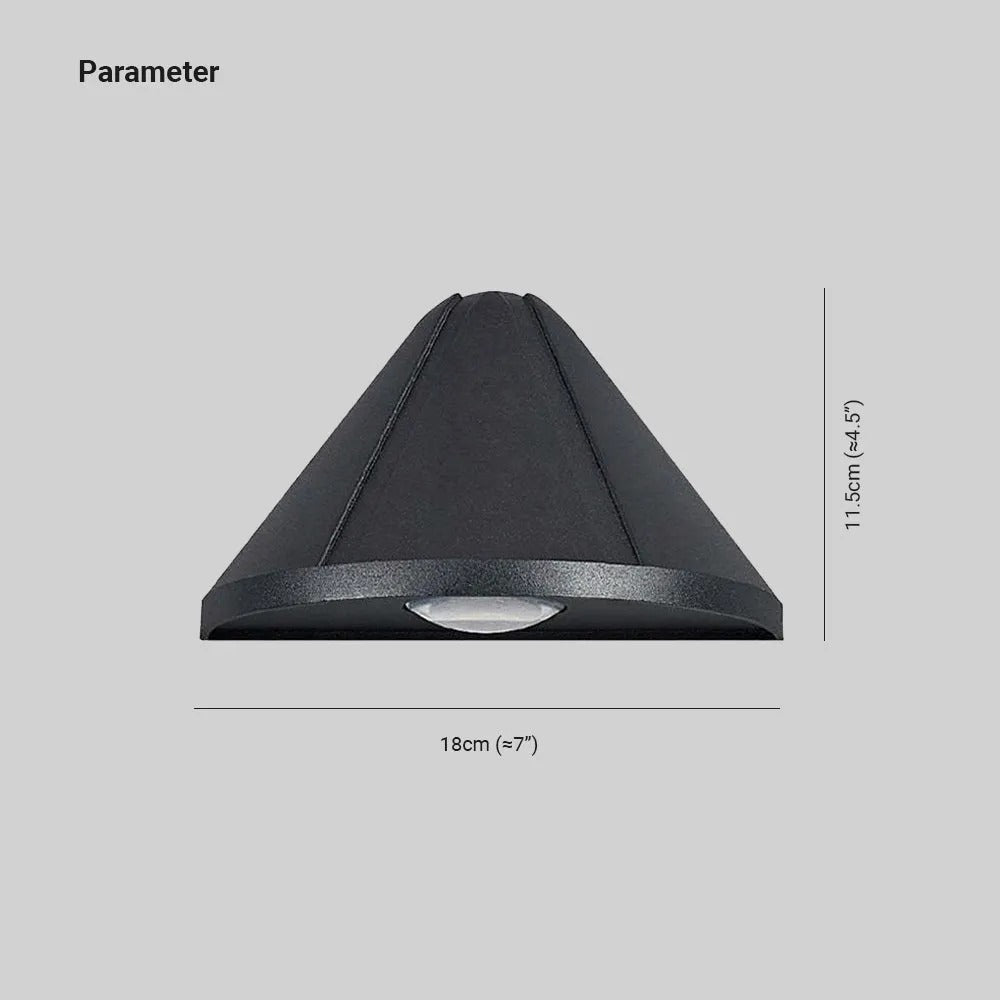 Ray Modern Cone LED Outdoor Wall Lamp Metal Acrylic Garden Corridor Street - Lamp Outdoor