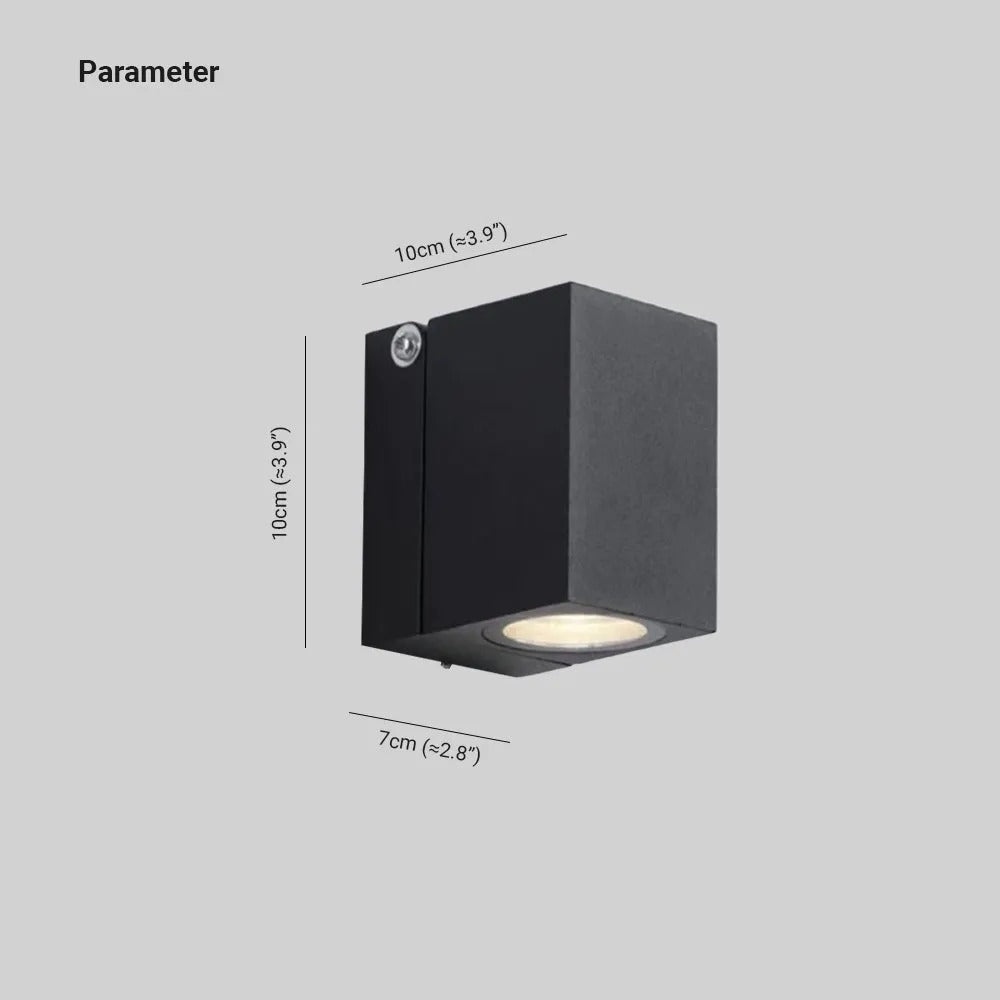 Ray Modern Outdoor Rotatable Metal Spotlight Wall Lamp - Letslighting