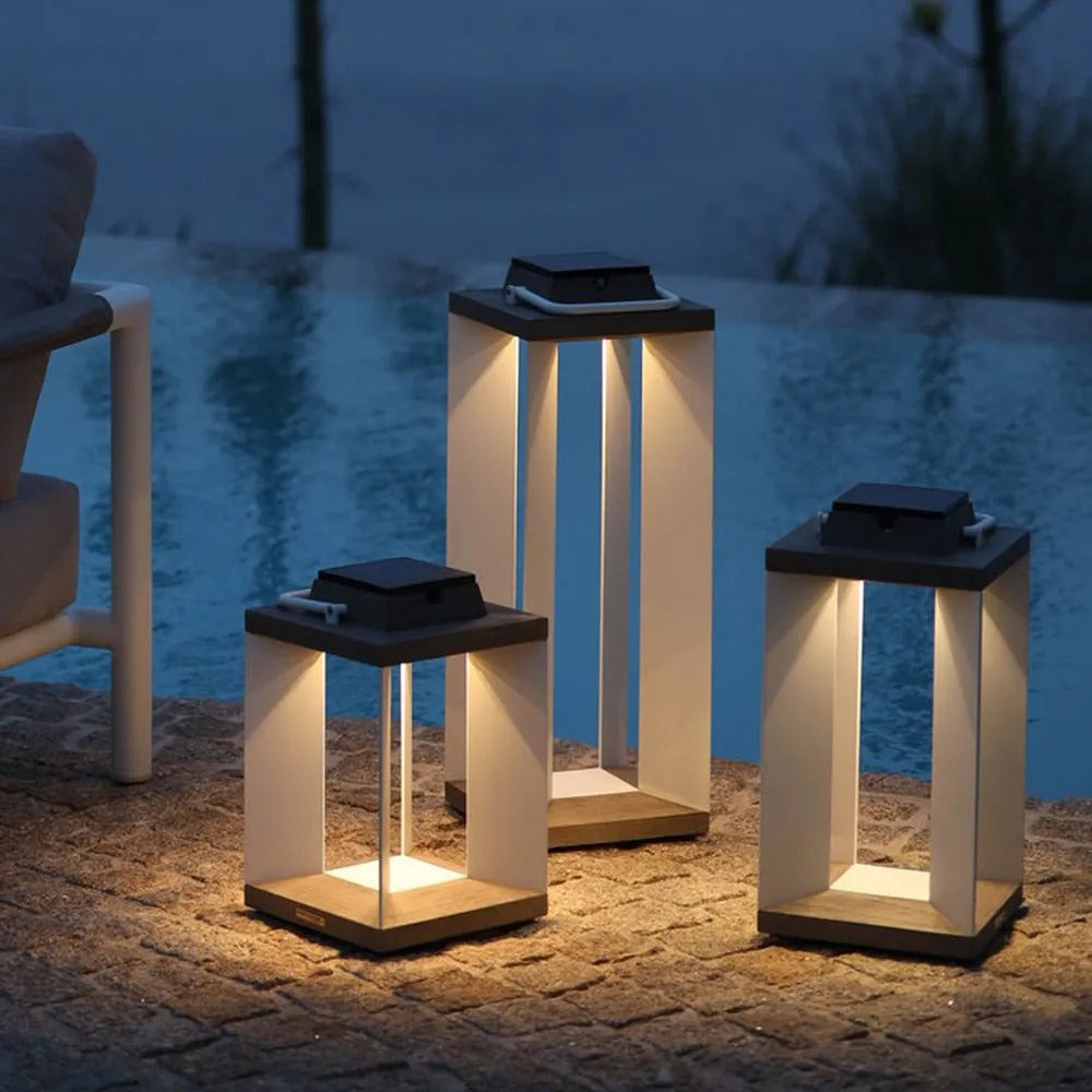 Ray Rectangular Solar Outdoor Floor Lamp - Lamp Outdoor