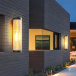 Ray Modern Semi-Cylindrical Metal Glass Outdoor Wall Lamp - Lamp Outdoor