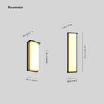 Ray Modern Minimalist Rectangular Metal Outdoor Wall Lamp - Lamp Outdoor