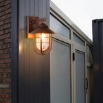 Epoch Vintage Lantern Shaped Metal Outdoor Wall Lamp - Lamp Outdoor